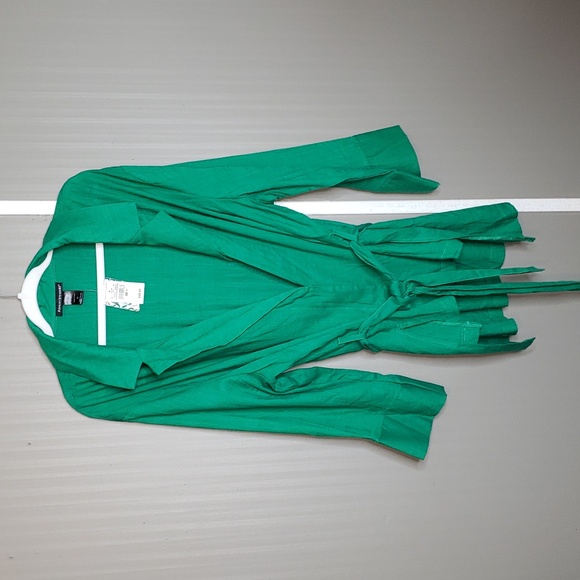 Ashley Stewart Linen Blend Lightweight Jacket Blazer Green Plus 20 - Picture 1 of 8